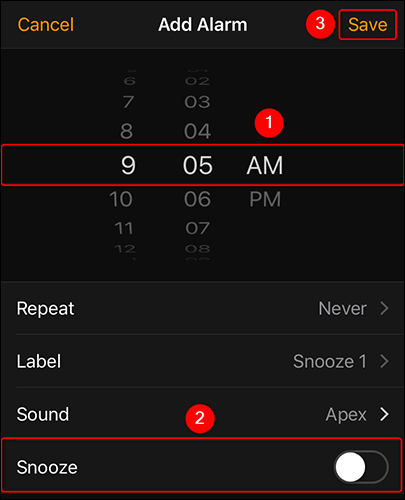 Turn off the “Snooze” option 