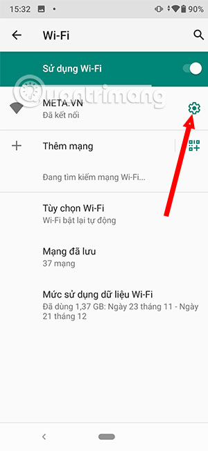 đổi địa chỉ ip android
