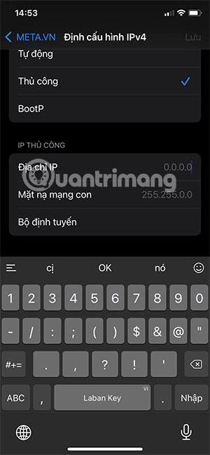 địa chỉ ip máy