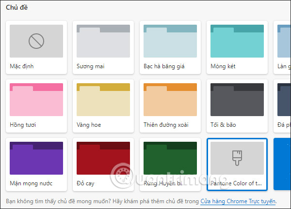 Chọn theme mới Microsoft Edge