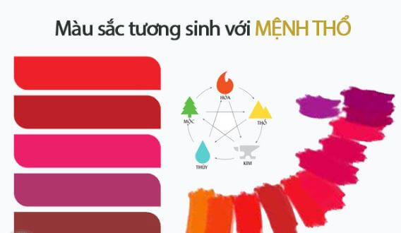Mệnh Thổ hợp màu gì 