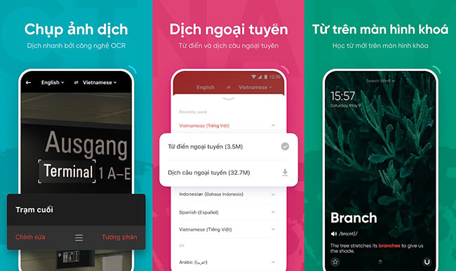 U-Dictionary cung cấp rất nhiều chức năng hữu ích