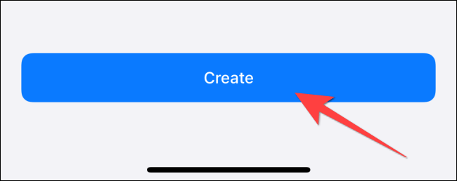 Click the “Create” button