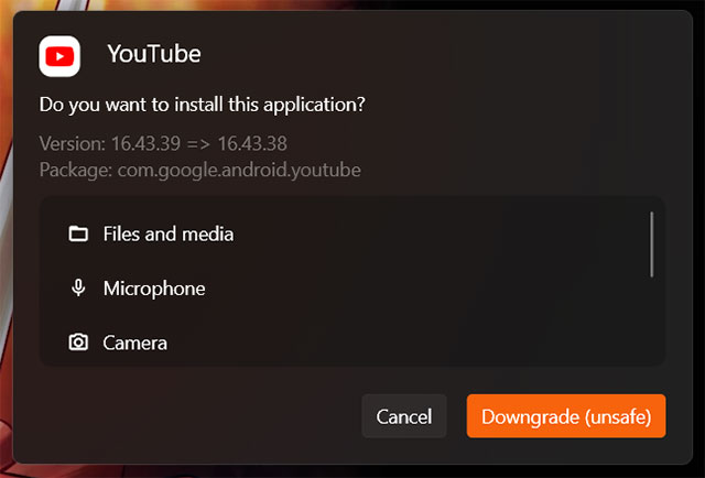 Chỉ cần xác định vị trí tệp APK