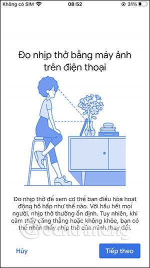 Hướng dẫn đo nhịp thở bằng Google Fit