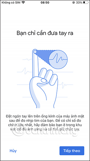 Cách đặt dấu vân tay Google Fit