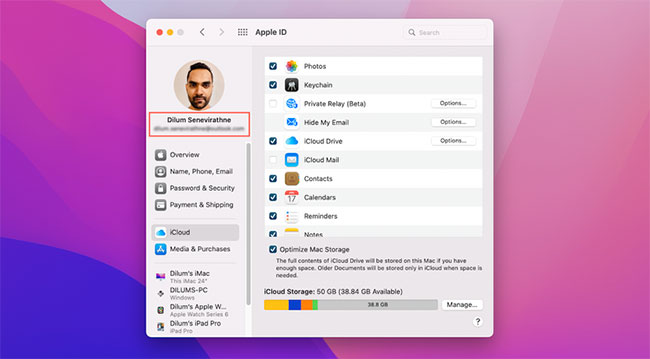 Kiểm tra Apple ID trên máy Mac
