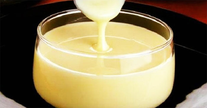 Sữa đặc không đường từ táo