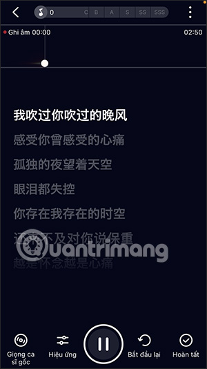 Giao diện hát karaoke