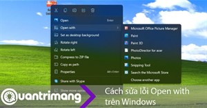 Cách sửa lỗi Open with trên Windows