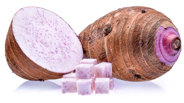 Nấu cơm độn khoai môn