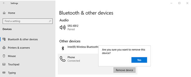 Cài đặt Bluetooth trong Windows 10