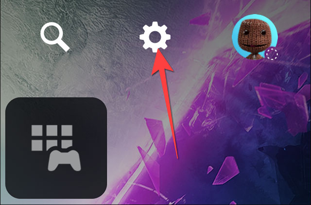 Bấm chọn biểu tượng bánh răng “Settings”