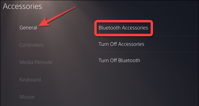 Bấm chọn “Bluetooth Accessories”