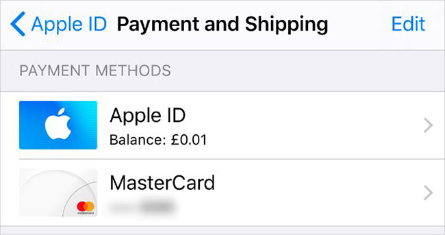 Update Apple ID details