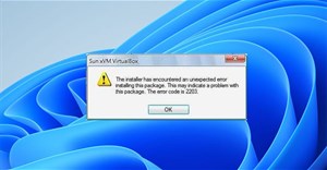 Cách sửa lỗi "The Installer Has Encountered an Unexpected Error 2203" trên Windows