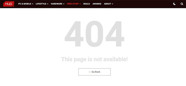 Lỗi 404 Page Not Found
