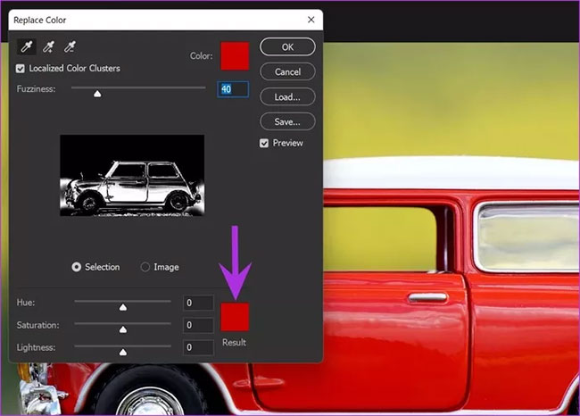Thay đổi màu sắc trong photoshop