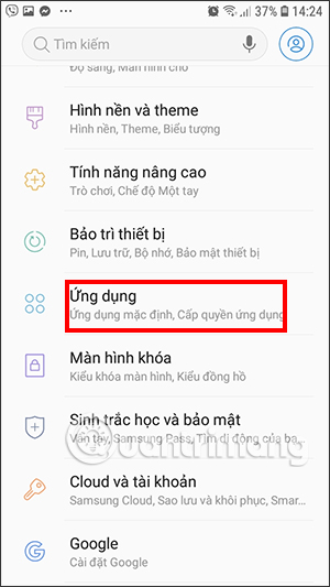 Ứng dụng trên điện thoại