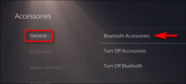 Settings > General > Bluetooth Accessories