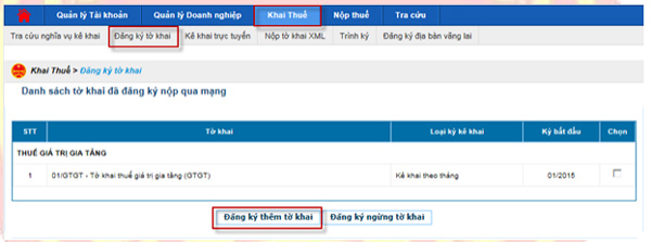 Nộp thuế môn bài trên thuedientu