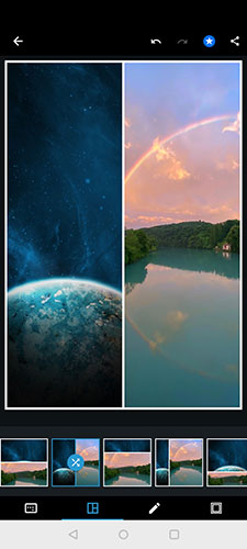 Collage on Adobe Photoshop Express