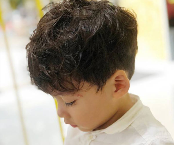 Korean short curly hair for boys