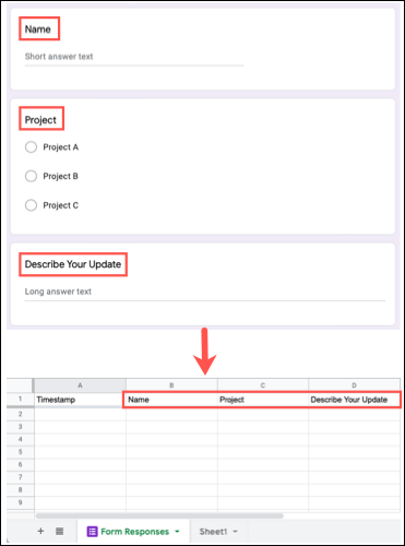 Cách tạo, tự động đính kèm biểu mẫu Google Form vào Google Sheet - Ảnh minh hoạ 2