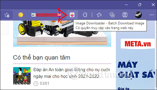 Cách tải tất cả ảnh trên trang web Microsoft Edge