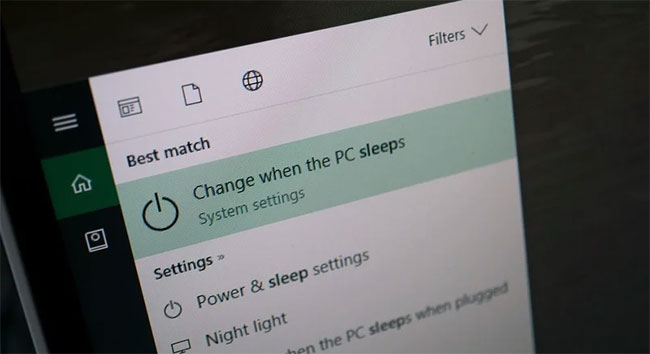 Thay thay đổi thời hạn vô cơ chế Sleep vô Windows 10