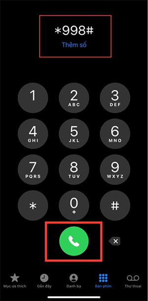Gọi phím 998# Viettel Money