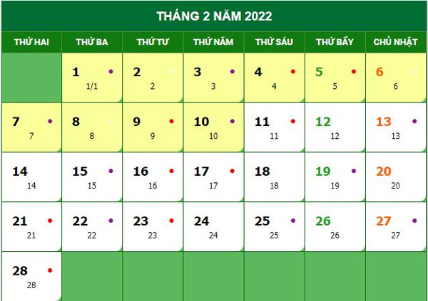 Mùng 7 Tết 2022 là ngày mấy dương lịch? - QuanTriMang.com