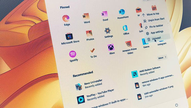 Cách nhanh chóng gỡ cài đặt ứng dụng trong windows 11