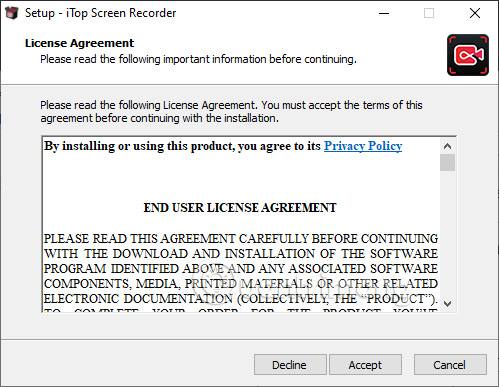 Tải phần mềm iTop Screen Recorder