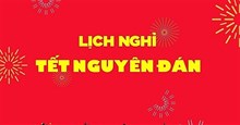 Lịch nghỉ tết 2024 của các ngân hàng