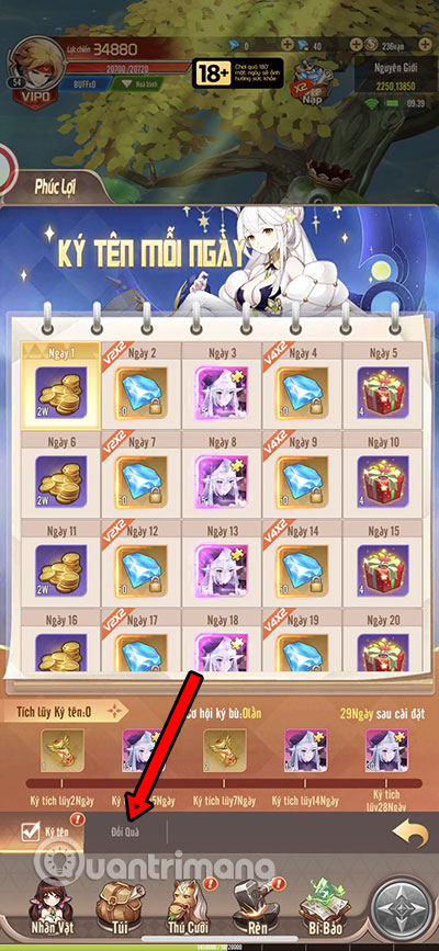 giftcode vuong quoc anh sang
