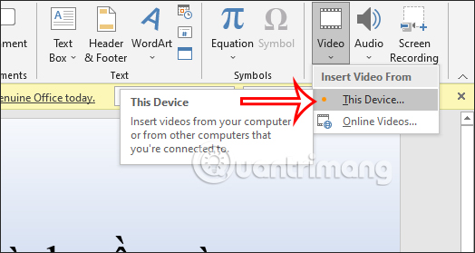 Chèn video trong PowerPoint