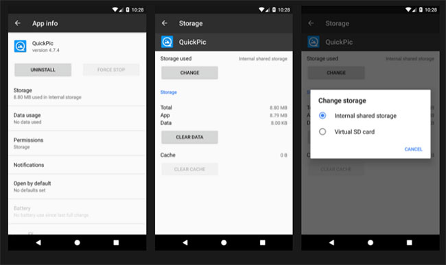 Chuyển ứng dụng sang thẻ SD trên Android 7 Nougat