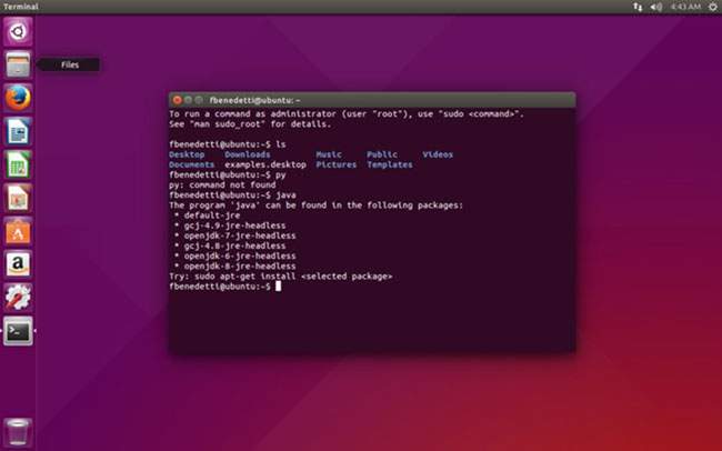 Giao diện dòng lệnh Ubuntu