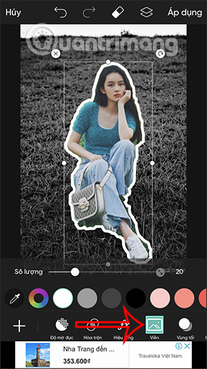Tạo viền ảnh trên PicsArt