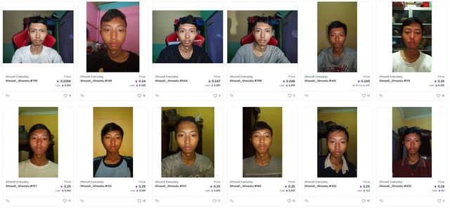 Những bức ảnh "tự sướng" của Ghozali không hề có gì đặc biệt