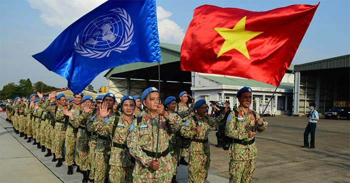 Các chiến sĩ 'mũ nồi xanh' Việt Nam lên đường đến Nam Sudan.