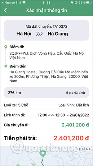 Kiểm tra thông tin