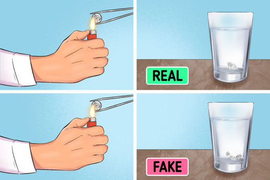 Nhận biết kim cương thật giả