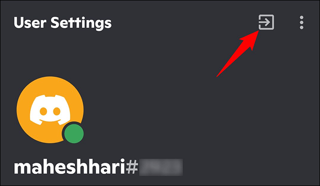 Chọn “Sign Out”