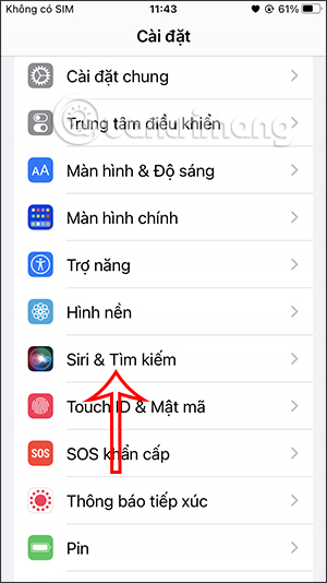 Thay đổi Siri