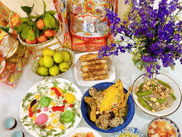 Mâm cỗ cúng ông Táo