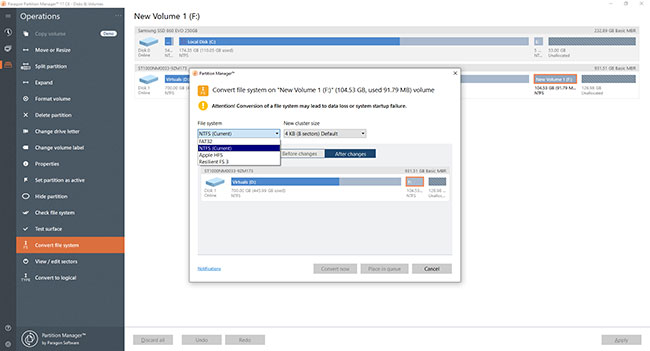 Paragon Partition Manager hỗ trợ Windows 7 SP1 trở lên
