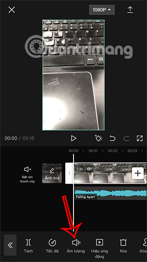 Chỉnh âm thanh video gốc