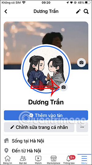 Thay ảnh đại diện Facebook